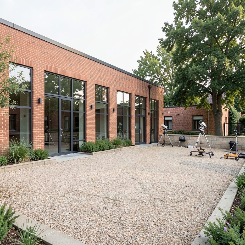 Ridgepoint campus building and practice yard in Birmingham